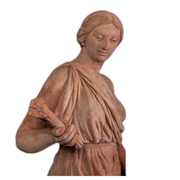 Estate – Impruneta Terracotta Statue, Allegorie auf den Sommer, handgefertigt, frostfest bis -30°C
